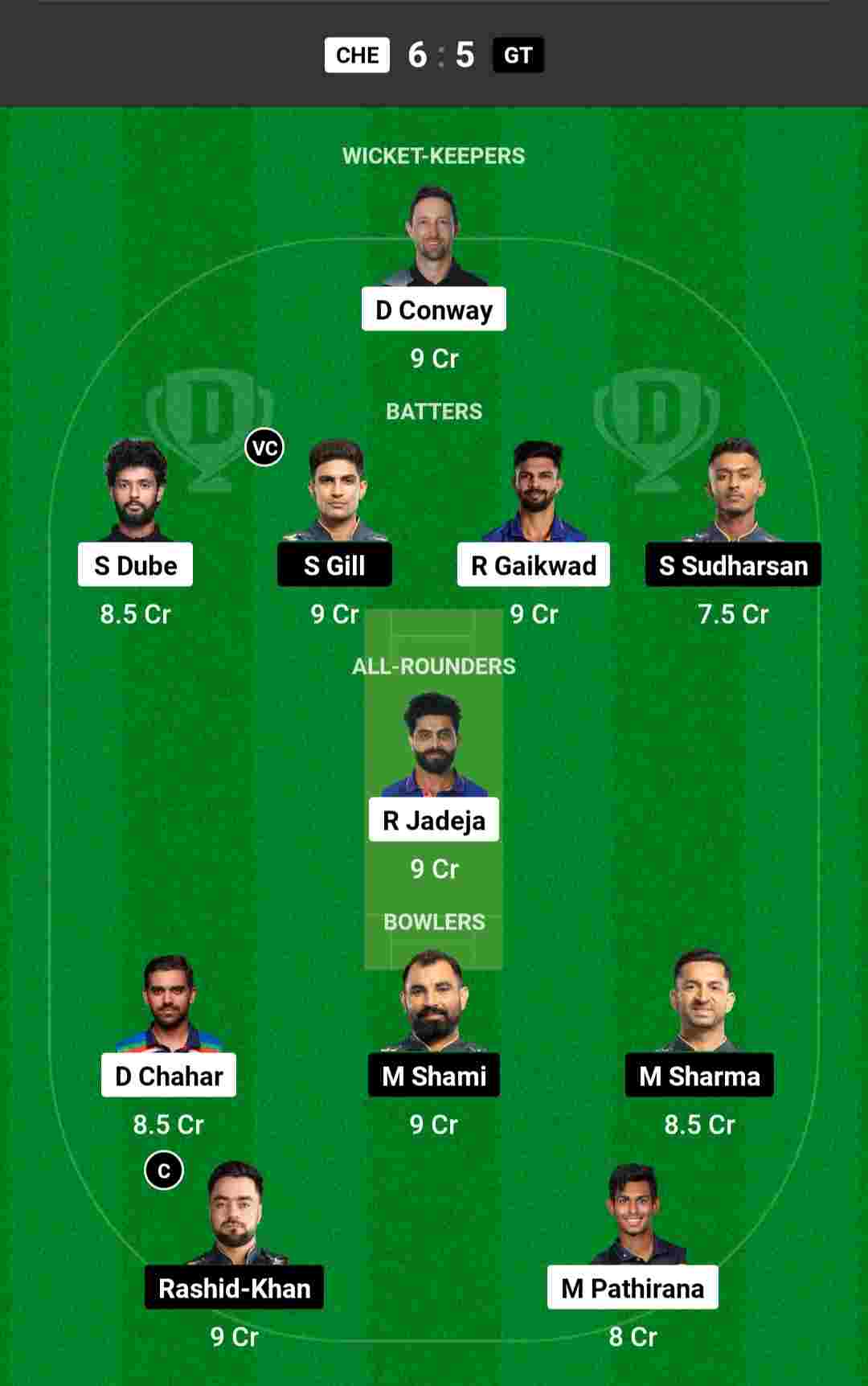 Today IPL Final Dream 11 Team