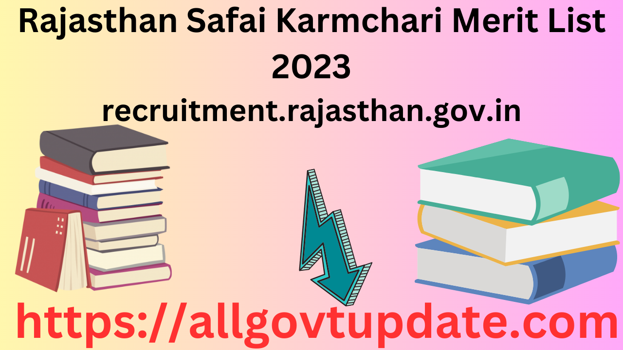 Rajasthan Safai Karmchari Merit List 2023