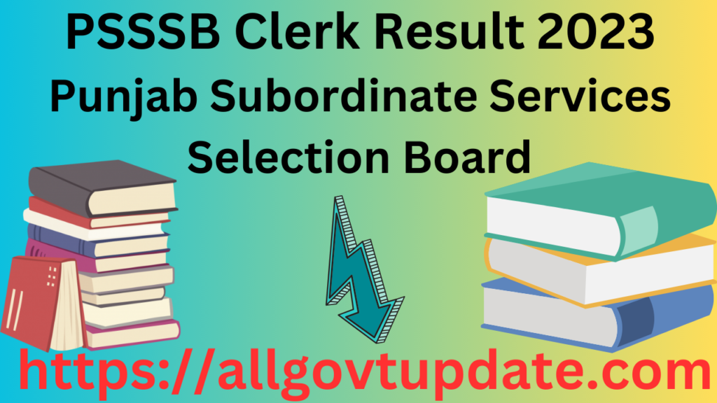 PSSSB Clerk Result 2023