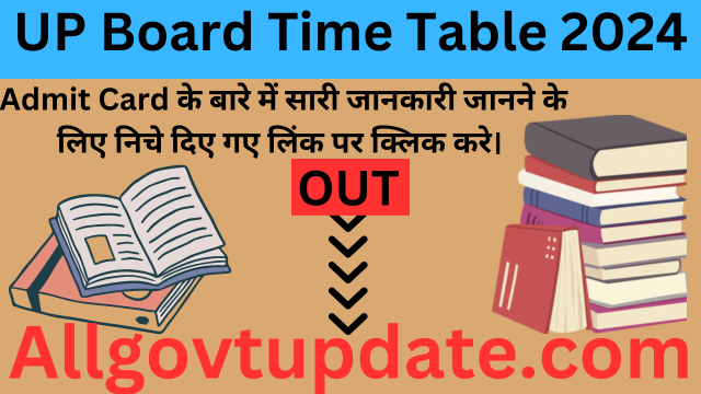 UP Board Time Table 2024