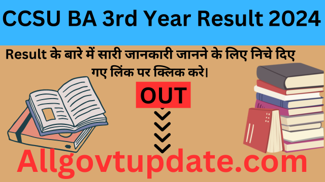 CCSU BA 3rd Year Result 2024