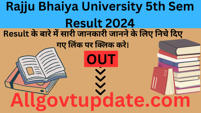 Rajju Bhaiya University 5th Sem Result 2024