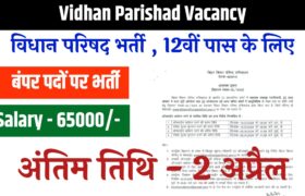 Vidhan Parishad Vacancy 2024